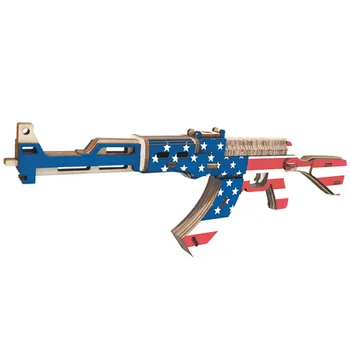 3D Wooden Gun Puzzle AK-47 Assault Fifle Amercian Flag Building Model DIY Puzzles Educational Toy Children Christmas Gifts 
3D Wooden Gun Puzzle AK-47 Assault Fifle Amercian Flag Building Model DIY Puzzles Educational Toy Children Christmas Gifts