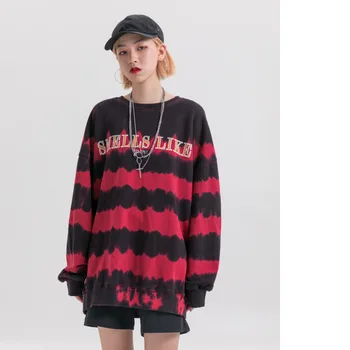 2019 Autumn New Trend Korean Version Of The Round Neck Striped Print Loose Retro Wild Net Red Temperament Casual T-shirt
2019 Autumn New Trend Korean Version Of The Round Neck Striped Print Loose Retro Wild Net Red Temperament Casual T-shirt