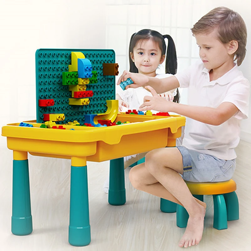 QWZ New Kids Activity Table Big Building Blocks Compatible Dupoled Educational Children Table Large Block Toys For Girl Boy
QWZ New Kids Activity Table Big Building Blocks Compatible Dupoled Educational Children Table Large Block Toys For Girl Boy