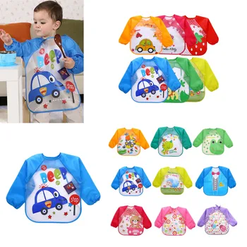 New Lovely Cute Baby Bibs Infant Long Sleeve Waterproof Baby Feeding Smock Children Plastic Coverall Bib Toddler Scarf
New Lovely Cute Baby Bibs Infant Long Sleeve Waterproof Baby Feeding Smock Children Plastic Coverall Bib Toddler Scarf