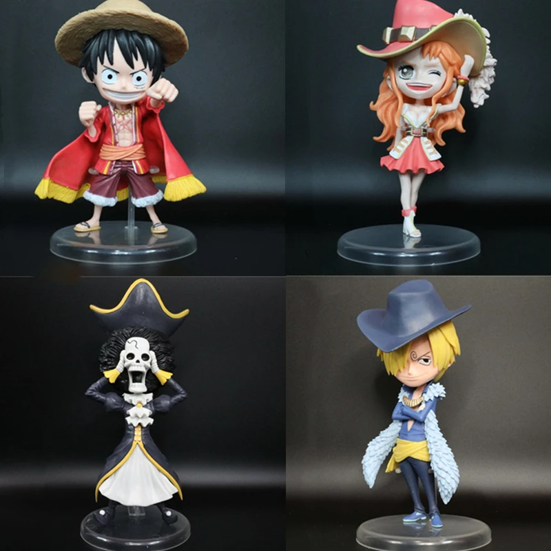 

Anime One Piece Figure Monkey D Luffy Roronoa Zoro Nami Usopp Sanji Tony Tony Chopper Nico Robin Franky Brook Figures Toys Dolls