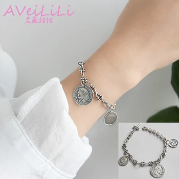925 sterling silver Bracelets jewelry Clock character avatar coin cross twisted chain Charm Bracelet plating ancient silver
925 sterling silver Bracelets jewelry Clock character avatar coin cross twisted chain Charm Bracelet plating ancient silver