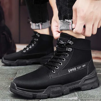 Men's Winter Shoes Lightweight Male Safety Men's Boots Work Men Working Lace Up Shoes For Men Casual Waterproof Platform Boots 
Men's Winter Shoes Lightweight Male Safety Men's Boots Work Men Working Lace Up Shoes For Men Casual Waterproof Platform Boots