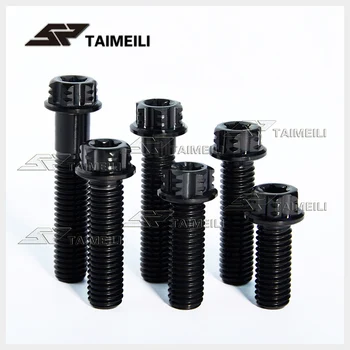 TAIMEILI Titanium alloy screw plum head flange screw black m8x20 / 25 / 30 / 35 / 40mm pitch, 1.25 motorcycle screw
TAIMEILI Titanium alloy screw plum head flange screw black m8x20 / 25 / 30 / 35 / 40mm pitch, 1.25 motorcycle screw