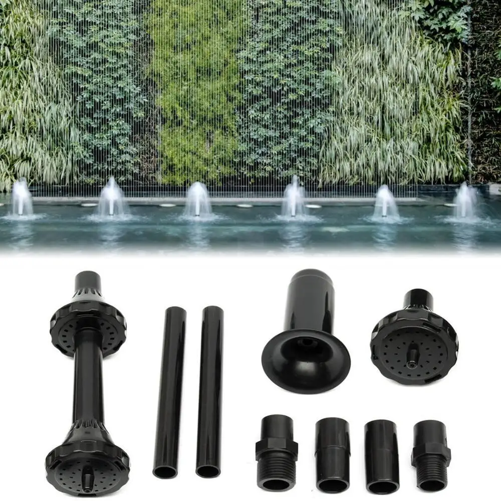 8/9PCS Fountain Pump Nozzle Kit Outdoor Garden Pool Pond Garden Fountain Waterfall Multi-function Plastic Nozzles Spray Head
8/9PCS Fountain Pump Nozzle Kit Outdoor Garden Pool Pond Garden Fountain Waterfall Multi-function Plastic Nozzles Spray Head