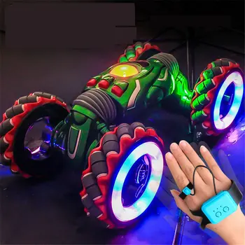 2.4G Gesture Sensor Twisted RC Stunt Car Light Music Remote Control Dancing Truck for Kids Toys Vehicles Model
2.4G Gesture Sensor Twisted RC Stunt Car Light Music Remote Control Dancing Truck for Kids Toys Vehicles Model