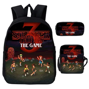 Popular Set of 3 stranger things Backpack students Mochila Shoulder bag pencil case sling bag School Bag Fashion Satchel
Popular Set of 3 stranger things Backpack students Mochila Shoulder bag pencil case sling bag School Bag Fashion Satchel