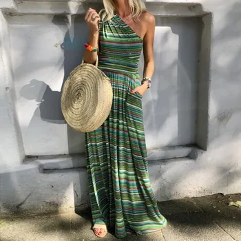 Green Tropical Beach Vintage Maxi Dresses Women Casual One Shoulder Sleeveless Boho Printed Sexy Party Dress Slim Vestidos Mujer
Green Tropical Beach Vintage Maxi Dresses Women Casual One Shoulder Sleeveless Boho Printed Sexy Party Dress Slim Vestidos Mujer