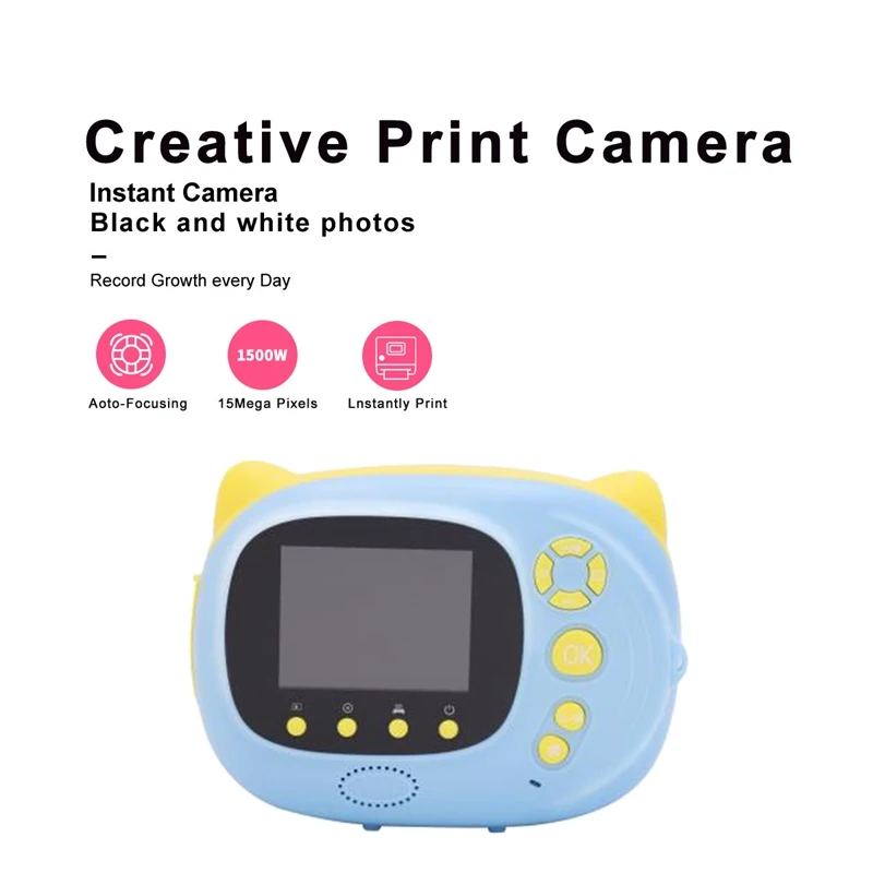 Fun Instant Print Camera for Kids Camera with Print Paper Portable Creative Print Camera for Boys Girls Gift
Fun Instant Print Camera for Kids Camera with Print Paper Portable Creative Print Camera for Boys Girls Gift