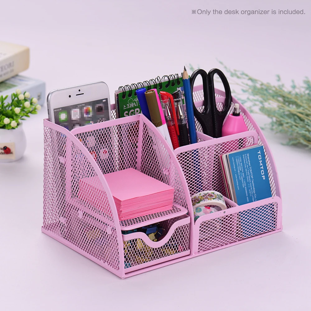 Multi-functional Metal Mesh Desk Organizer Pen Holder Stationery Storage Container Box Collection Rack Office School Supplies
Multi-functional Metal Mesh Desk Organizer Pen Holder Stationery Storage Container Box Collection Rack Office School Supplies