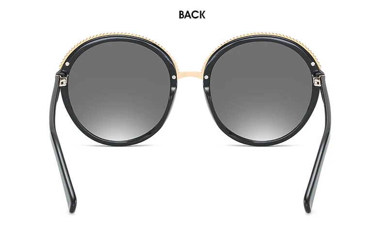 Women Sunglasses Frame Glasses Polariod Lens UV400 Polarized Sunglasses Women Fashion Round Frame Eyewear Glasses (25)