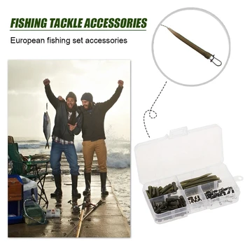 60Pcs Safety Q Shaped Swivels Sleeves Fishing Lead Clips with Tail Hair Rig Carp Gadgets for Outdoor Fishing Tackle 
60Pcs Safety Q Shaped Swivels Sleeves Fishing Lead Clips with Tail Hair Rig Carp Gadgets for Outdoor Fishing Tackle