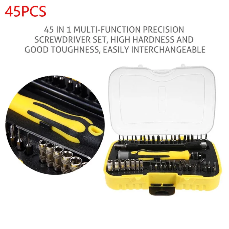 45 In One Multi Screwdriver Set Precision Magnetic Mobile Phone Computer PC Electronic Equipment Disassembly Repair Hand Tools
45 In One Multi Screwdriver Set Precision Magnetic Mobile Phone Computer PC Electronic Equipment Disassembly Repair Hand Tools
