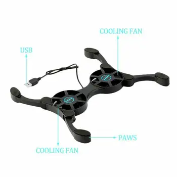 Mini Octopus Notebook Cooler Pad Quiet Stand Double Laptop Cooler For 7-15 Cooling Fans Notebook Fan Foldable inch CPU USB R0B2
Mini Octopus Notebook Cooler Pad Quiet Stand Double Laptop Cooler For 7-15 Cooling Fans Notebook Fan Foldable inch CPU USB R0B2