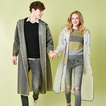 Fashion EVA Women Men Adult Thick Raincoat Light Comfortable Reusable Camping Raincoat Suit Travel Outdoor Poncho Environmental
Fashion EVA Women Men Adult Thick Raincoat Light Comfortable Reusable Camping Raincoat Suit Travel Outdoor Poncho Environmental