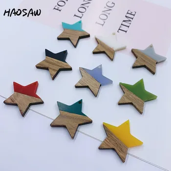 HAOSAW Choose 4Pcs/Lot Half Resin Wood/Colored Star Shape/DIY Jewelry Making/Jewelry Accessory/HandMade/Earring Findings
HAOSAW Choose 4Pcs/Lot Half Resin Wood/Colored Star Shape/DIY Jewelry Making/Jewelry Accessory/HandMade/Earring Findings