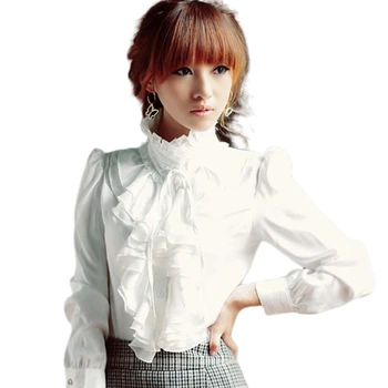 Office Lady Elegant Shirts 2020 Turtleneck Ruffles Puff Sleeved Solid Slim Long-Sleeved Female Women Shirts Tops Plus Size 5XL
Office Lady Elegant Shirts 2020 Turtleneck Ruffles Puff Sleeved Solid Slim Long-Sleeved Female Women Shirts Tops Plus Size 5XL
