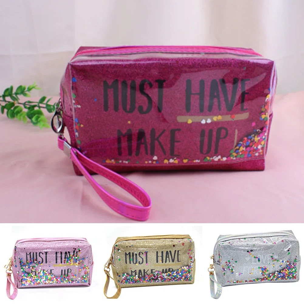 Cosmetic Bags Colorful Sequins Letter Print Waterproof PVC Makeup Bag Toiletry Organizer Pouch BS88
Cosmetic Bags Colorful Sequins Letter Print Waterproof PVC Makeup Bag Toiletry Organizer Pouch BS88