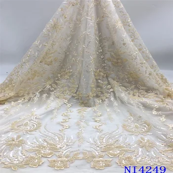 NI.AI Bridal Beaded Lace Fabric High Quality For Wedding Dress Heavy Handmade French Lace Fabric NI4249
NI.AI Bridal Beaded Lace Fabric High Quality For Wedding Dress Heavy Handmade French Lace Fabric NI4249