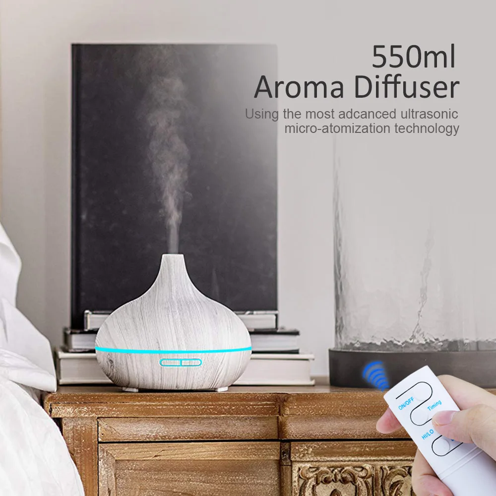 550ml Aroma Air Humidifier Essential Oil Diffuser Aromatherapy Electric Ultrasonic cool Mist Maker for Home Remote Control 550ml Aroma Air Humidifier Essential Oil Diffuser Aromatherapy Electric Ultrasonic cool Mist Maker for Home Remote Control
