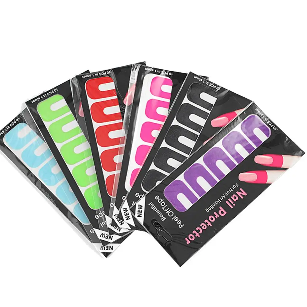 VIBRANT GLAMOUR 10 Pcs U-shaped Practical Nail Polish Spilling Form Nails Protection Sticker Anti-overflow DIY Nail Art Tool
VIBRANT GLAMOUR 10 Pcs U-shaped Practical Nail Polish Spilling Form Nails Protection Sticker Anti-overflow DIY Nail Art Tool