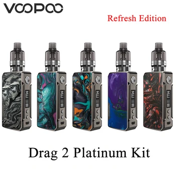 Original VOOPOO DRAG 2 Platinum Kit Refresh Edition 177W Box Mod & 4.5ml PnP Pod Tank fit PnP coil VM5 VM6 VS Drag mini Vape
Original VOOPOO DRAG 2 Platinum Kit Refresh Edition 177W Box Mod & 4.5ml PnP Pod Tank fit PnP coil VM5 VM6 VS Drag mini Vape