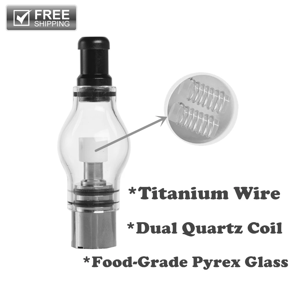 Dual Quartz Coil Titanium Wire Glass Globe Vaporizer M6 Atomizer Wax dry herb Tank 510 thread Electronic Cigarettes e Cigs
Dual Quartz Coil Titanium Wire Glass Globe Vaporizer M6 Atomizer Wax dry herb Tank 510 thread Electronic Cigarettes e Cigs