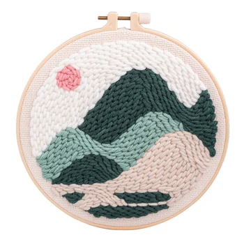 Punch Needle Embroidery Kit Landscape Painting Embroidery Cross Stitch Sewing Tools DIY Craft Handmade Knitting Embroidery 
Punch Needle Embroidery Kit Landscape Painting Embroidery Cross Stitch Sewing Tools DIY Craft Handmade Knitting Embroidery