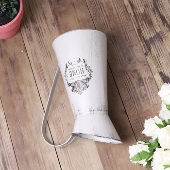 Creative Shabby Chic Rustic Style Iron Metal Jug Pitcher Portable Flower Vase Can Pot for Home Wedding Party Decoration
Creative Shabby Chic Rustic Style Iron Metal Jug Pitcher Portable Flower Vase Can Pot for Home Wedding Party Decoration