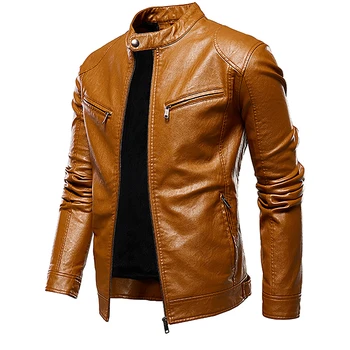 Autumn Jacket Men New Slim Retro Winter Jackets Male PU Leather Stand Collar Sportswear Suits Mens Bomber Coat Chaqueta Hombre
Autumn Jacket Men New Slim Retro Winter Jackets Male PU Leather Stand Collar Sportswear Suits Mens Bomber Coat Chaqueta Hombre