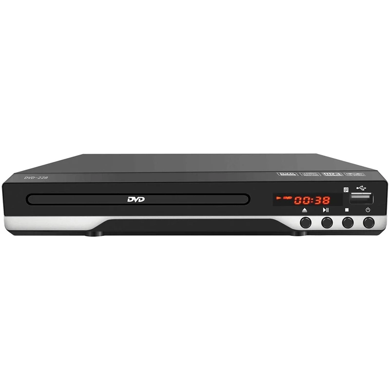 Portable DVD Player for TV Home Support USB Port Compact Multi Region DVD/SVCD/CD Player with Remote Control
Portable DVD Player for TV Home Support USB Port Compact Multi Region DVD/SVCD/CD Player with Remote Control