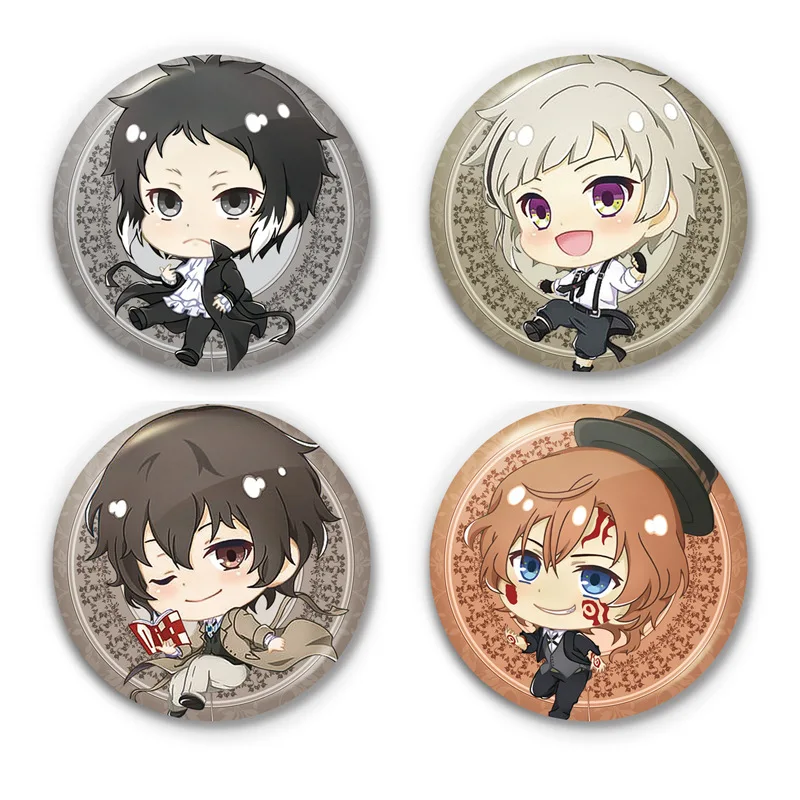 Булавка бродячие собаки Bungou аниме Dazai Chuuya Ryunosuke Kawaii значки подвеска брошь подарок