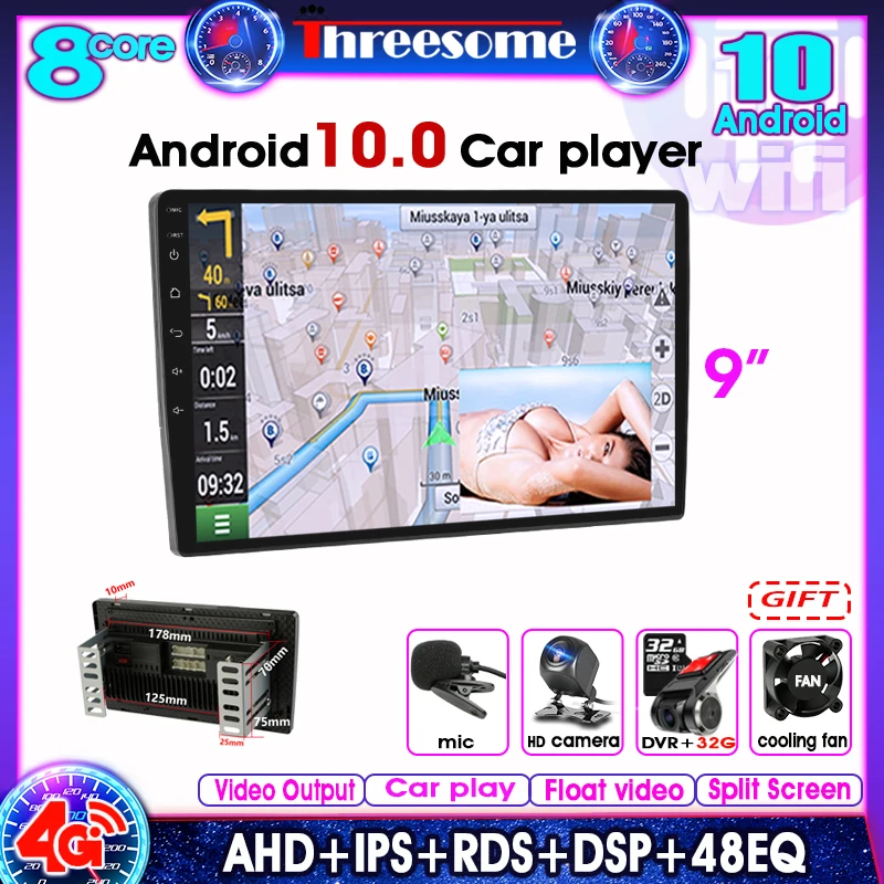 9" Android 10.0 2Din Universal Car Radio Multimedia Video Player 4G ENT DSP GPS Navigation For Nissan Hyundai Kia toyota Honda
9" Android 10.0 2Din Universal Car Radio Multimedia Video Player 4G ENT DSP GPS Navigation For Nissan Hyundai Kia toyota Honda