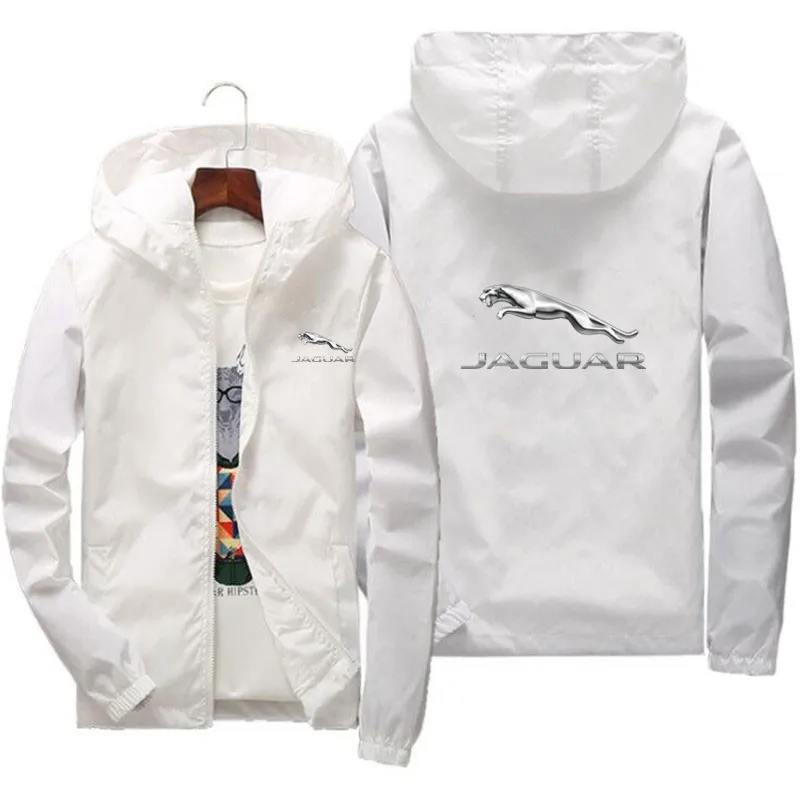 Jaguar Car Logo 2021 Summer New Men's Bomber Jacket Casual Fashion Outdoor Ultra-Thin Zipper Sports Sunscreen Clothing | Мужская