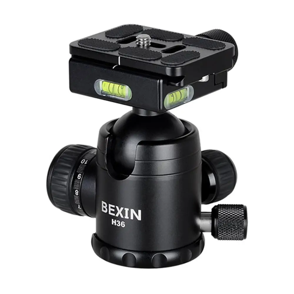 H36 36mm 360 Horizontal Rotation Panoramic Tripod Ball Head Heavy Duty Loading 20Kg With Quick Releae Plate
H36 36mm 360 Horizontal Rotation Panoramic Tripod Ball Head Heavy Duty Loading 20Kg With Quick Releae Plate