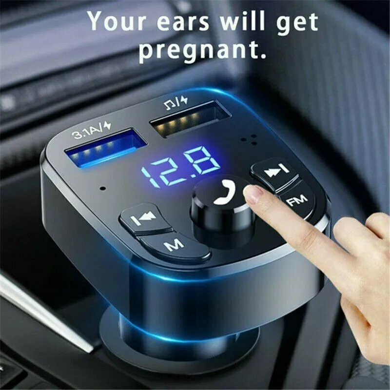 1PCS Car Wireless Bluetooth FM Transmitter MP3 Player 2 USB Car Fast Charger Adapter Fit For Most Of The Smartphones Tablet
1PCS Car Wireless Bluetooth FM Transmitter MP3 Player 2 USB Car Fast Charger Adapter Fit For Most Of The Smartphones Tablet
