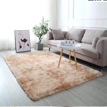 Fluffy Carpet Tie Simple Non-slip Thicken Shaggy Mats Dying Rectangle Living Room Bedroom Bedside Tea Table Tatami Modern Kilim 
Fluffy Carpet Tie Simple Non-slip Thicken Shaggy Mats Dying Rectangle Living Room Bedroom Bedside Tea Table Tatami Modern Kilim