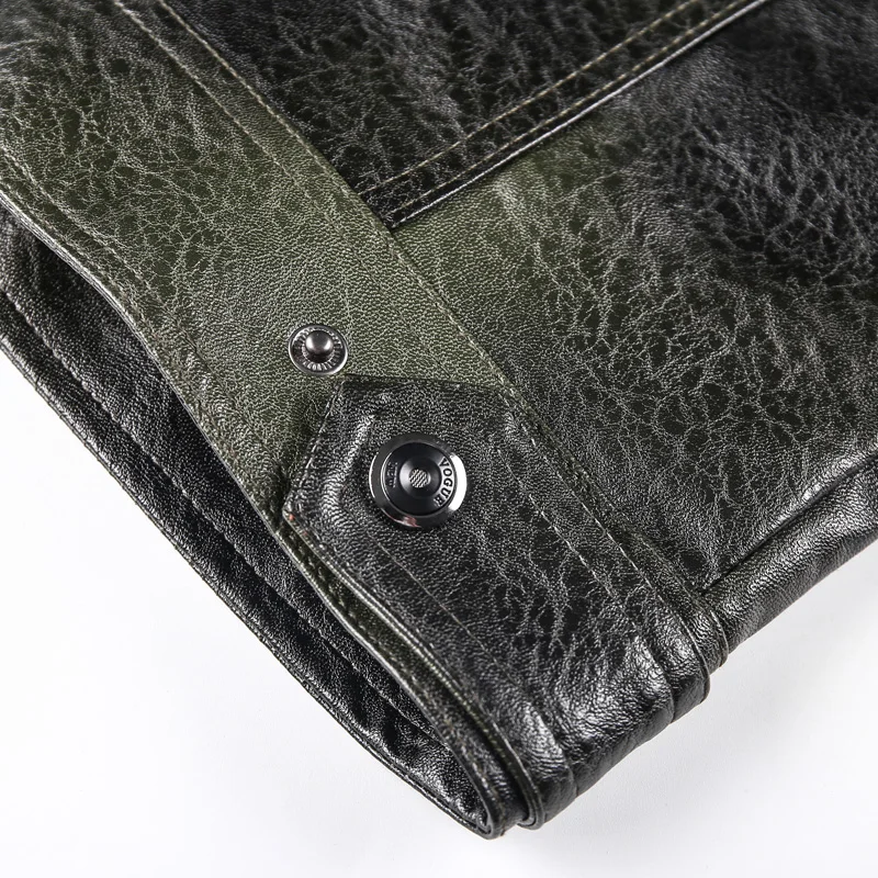 New Autumn winter leather jacket men stand collar motorcycle washed leather jacket mens pu coats quality leather military Bomber New Autumn winter leather jacket men stand collar motorcycle washed leather jacket mens pu coats quality leather military Bomber