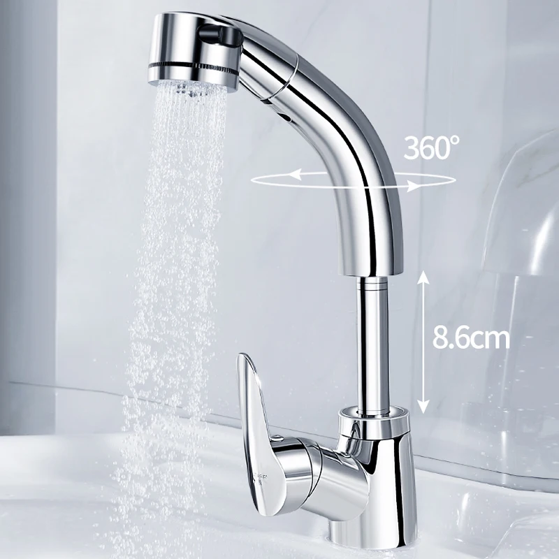 Copper-faced Basin Faucet Washbasin Sink Kitchen Retractable Faucet Pull-type Sink Dishwasher Household Anti-splash
Copper-faced Basin Faucet Washbasin Sink Kitchen Retractable Faucet Pull-type Sink Dishwasher Household Anti-splash