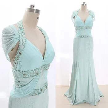 MACloth Aqua Sheath V Neck Floor-Length Long Beading Synthetic Prom Dresses Dress M 267471 Clearance
MACloth Aqua Sheath V Neck Floor-Length Long Beading Synthetic Prom Dresses Dress M 267471 Clearance