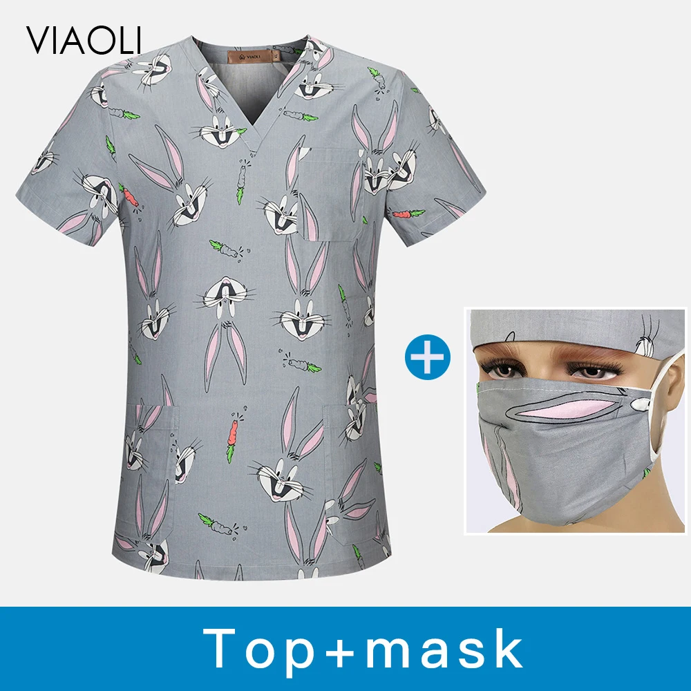 Pet hospital Medical uniform Dental clinic scrubs tops doctor nurse medical surgical workwear Beauty salon cartoon printing tops
Pet hospital Medical uniform Dental clinic scrubs tops doctor nurse medical surgical workwear Beauty salon cartoon printing tops