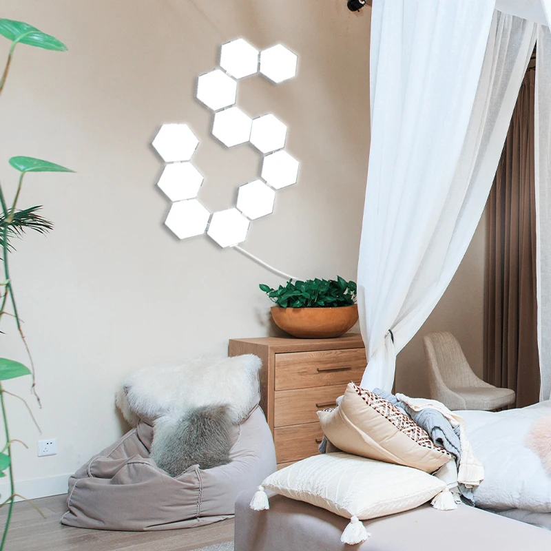 Wall Lamp Touch Sensor Quantum Night Lights LED Hexagon Light Magnetic Creative Home Decor Night lamp for Bedroom Bedside EU US
Wall Lamp Touch Sensor Quantum Night Lights LED Hexagon Light Magnetic Creative Home Decor Night lamp for Bedroom Bedside EU US