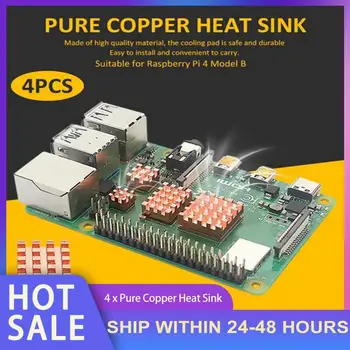 4PCS Heat Sink Copper Cooling Pad Heatsink Radiator Cooler For Raspberry Pi 4 Model B 1G 2G 4G
4PCS Heat Sink Copper Cooling Pad Heatsink Radiator Cooler For Raspberry Pi 4 Model B 1G 2G 4G