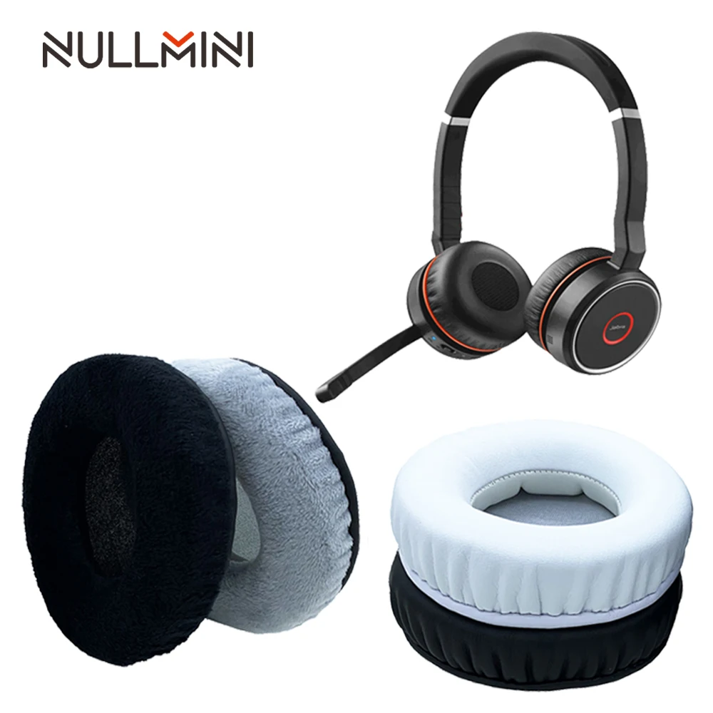 NullMini Сменные амбушюры для наушников Jabra Evolve 75 кожаные или бархатные наушники|Аксессуары наушников| |