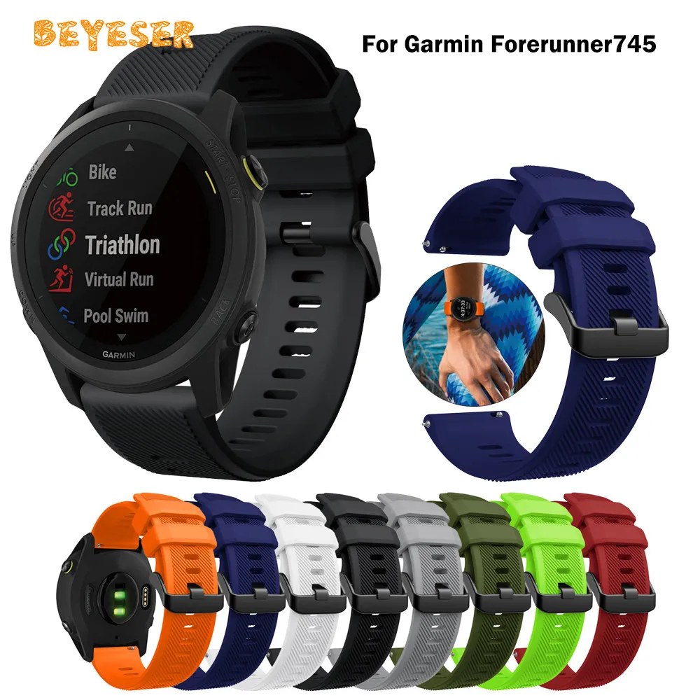 Soft Fashion Colorful Quick Release Strap For Garmin Forerunner745 Silicone Smart Replacement Belt 22MM Wristband Accessories
Soft Fashion Colorful Quick Release Strap For Garmin Forerunner745 Silicone Smart Replacement Belt 22MM Wristband Accessories
