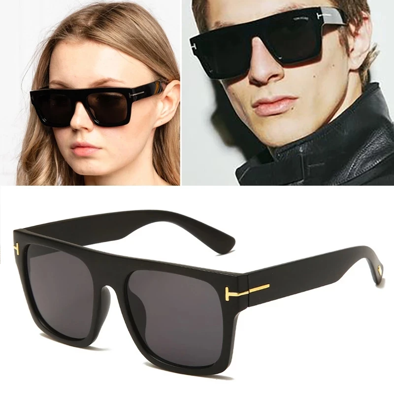 Фото Прямоугольные солнцезащитные очки tom tf для женщин и мужчин брендовые