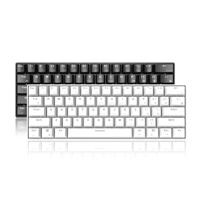 61-key USB Bluetooth Mechanical Keyboard for Mobile Tablet Wins/Android/iOS
61-key USB Bluetooth Mechanical Keyboard for Mobile Tablet Wins/Android/iOS