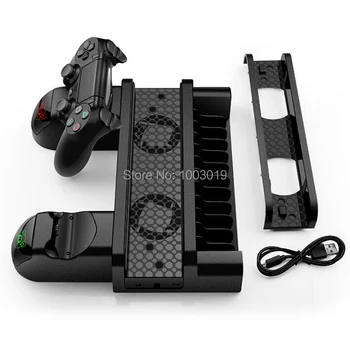 PS4/ PS4 Slim/ PS4 Pro Cooler Vertical Cooling Stand PS4 Controller Charger Dock Station with LED Indicators 12PCS Games Storage
PS4/ PS4 Slim/ PS4 Pro Cooler Vertical Cooling Stand PS4 Controller Charger Dock Station with LED Indicators 12PCS Games Storage