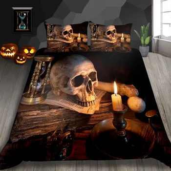 3D Skull And Candle Bedding Sets Stunning Design Home Textile 2/3 pcs Bed linens set
3D Skull And Candle Bedding Sets Stunning Design Home Textile 2/3 pcs Bed linens set