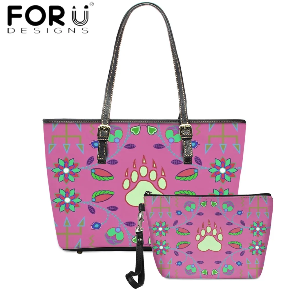 FORUDESIGNS 2020 New Arrtival Women Large Capacity Shoulder Bag Geometric Floral With Dog Paw Pattern Printing Lady Tote Bag Sac
FORUDESIGNS 2020 New Arrtival Women Large Capacity Shoulder Bag Geometric Floral With Dog Paw Pattern Printing Lady Tote Bag Sac